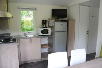 Mobile home essentiel 31 m² / 3 bedrooms - Half-covered terrace TV
