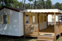 Mietunterkunft - Mobilheim 2 Zimmer + Tv - Camping d'Arpheuilles