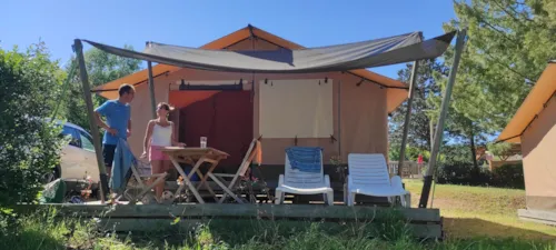 Location - Tente Safari Family Eco - image n°3 - Camping d'Arpheuilles