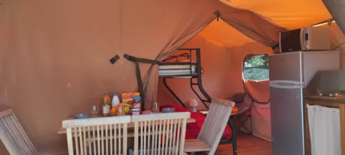 Location - Tente Safari Family Eco - image n°7 - Camping d'Arpheuilles