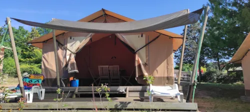 Location - Tente Safari Family Eco - image n°8 - Camping d'Arpheuilles