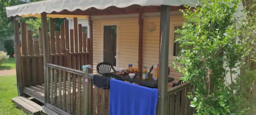 Location - Mobil Home Climatisé 2 Chambres Avec Télévision - image n°2 - Camping d'Arpheuilles