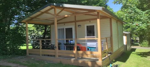 Location - Chalet Essentiel 27 M² / 2 Chambres - Terrasse Couverte 13 M² - image n°3 - Camping d'Arpheuilles