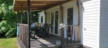 Mietunterkunft - Mobilheim 25 M² / 2 Zimmer - Überdachte Terrasse Tv - Camping d'Arpheuilles
