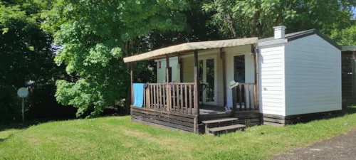 Location - Mobil Home Climatisation / 2 Chambres / 25M2 / Tv / Terrasse Couverte - image n°1 - Camping d'Arpheuilles