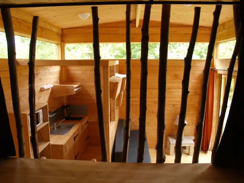 Cabane Perchée Premium 24M². ( 2 Chambres) + Terrasse