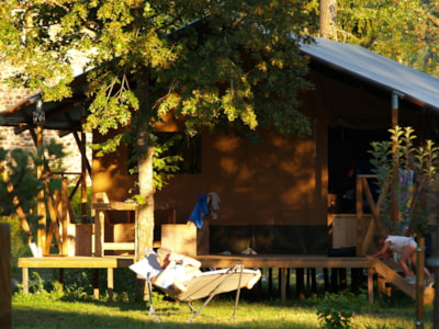 Safari Lodge 35m² insulated (2 bedrooms, bathroom and toilet) + terrace