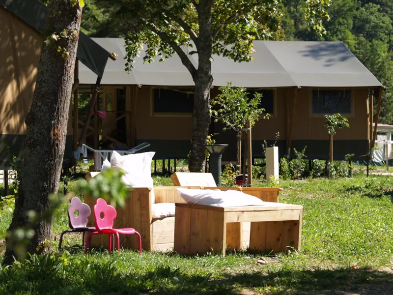 Lodge Safari Isolée 35M² (2 Chambres Et Une Salle De Bains/Wc) + Terrasse