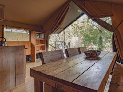 Safari Lodge 35m² insulated (2 bedrooms, bathroom and toilet) + terrace