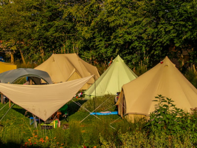 Camping pitch NATURE 100m² - Price for 2 pers. without electricity