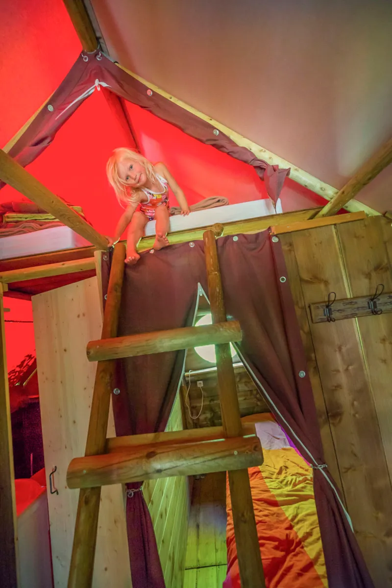 Tente Robinson 24 M² - 1 Chambre + Mezzanine + Salle De Bains