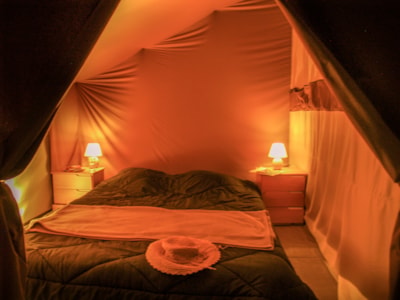 Canadian Tent 25m² (2 bedrooms) + terrace (without toilet blocks)