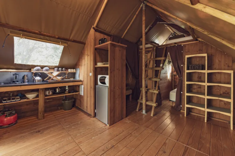 Tente Robinson 24 M² - 1 Chambre + Mezzanine + Salle De Bains