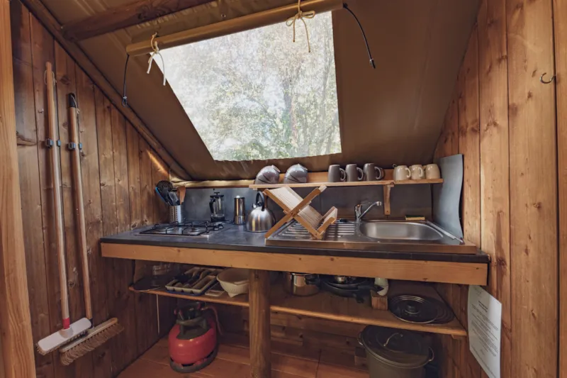 Tente Robinson 24 M² - 1 Chambre + Mezzanine + Salle De Bains