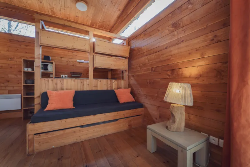 Cabane Perchée Premium 24M². ( 2 Chambres) + Terrasse