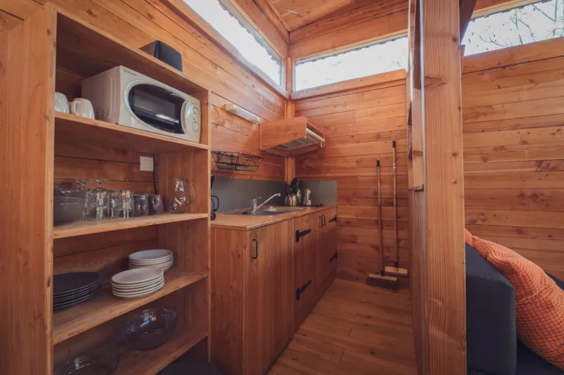 Cabane Perchée Premium 24M². ( 2 Chambres) + Terrasse