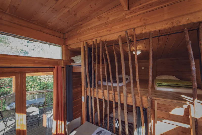 Cabane Perchée Premium 24M². ( 2 Chambres) + Terrasse