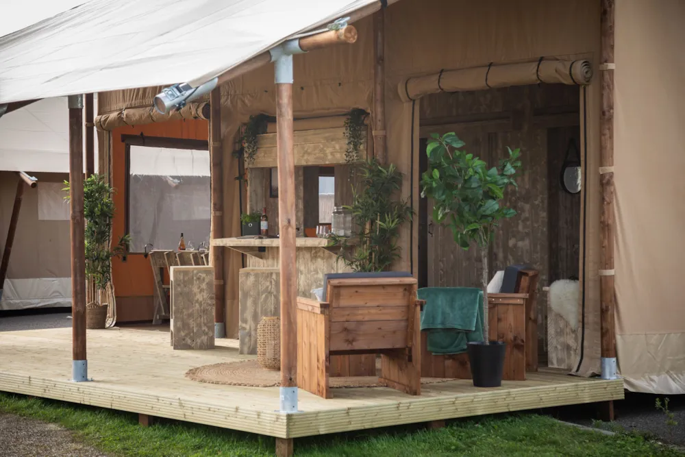Location - Glamping Lodge 34 M² - 22M² Terrasse - 4/5 Pers - CosyCamp
