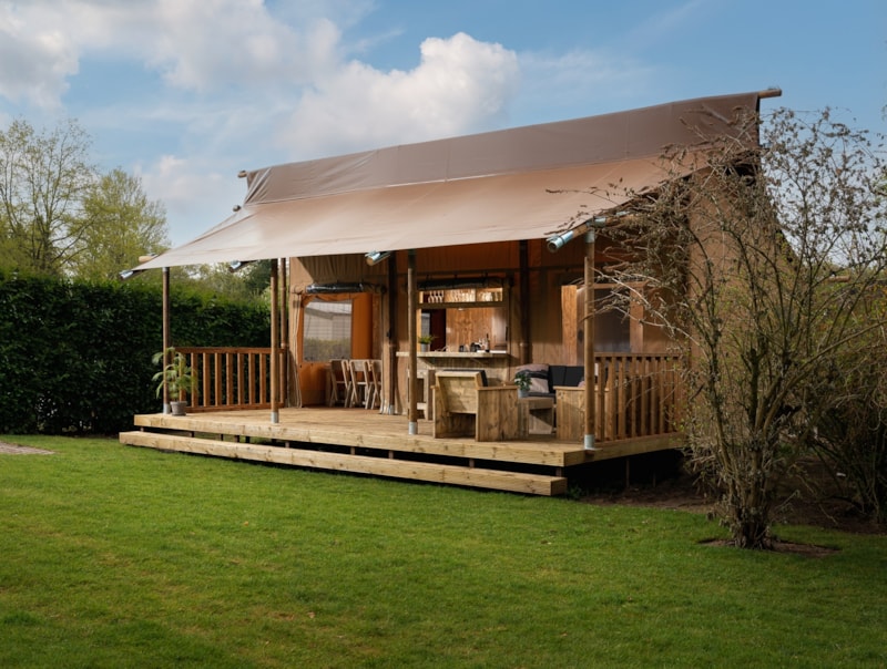 Glamping Lodge 34 m² - 22m² terras - 4/5 pers