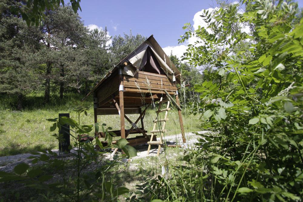 Huuraccommodatie - Tent Op Palen - Camping de la Plage - Alpes, Vercors et Trièves