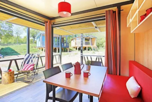 Location - Chalet Panoramique - image n°3 - Camping de la Plage - Alpes, Vercors et Trièves