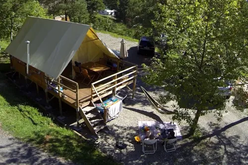 Accommodation - Trapper Tent - Wood Stove - image n°2 - Camping de la Plage - Alpes, Vercors et Trièves