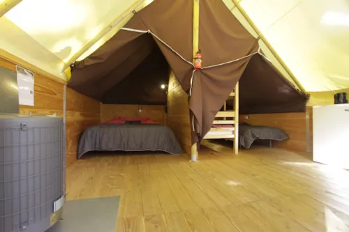 Accommodation - Trapper Tent - Wood Stove - image n°5 - Camping de la Plage - Alpes, Vercors et Trièves