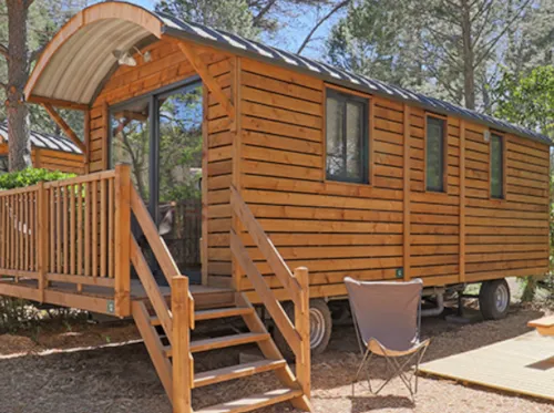 Accommodation - Bohemian Chic Caravan - image n°2 - Camping de la Plage - Alpes, Vercors et Trièves
