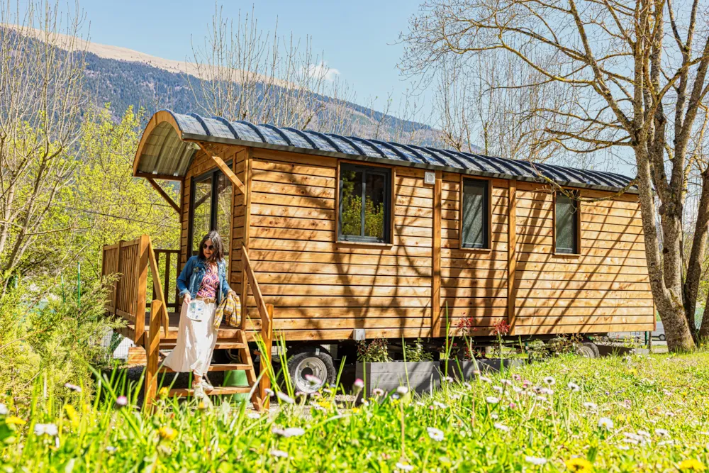 Location - Roulotte Bohème Chic - Camping de la Plage - Alpes, Vercors et Trièves