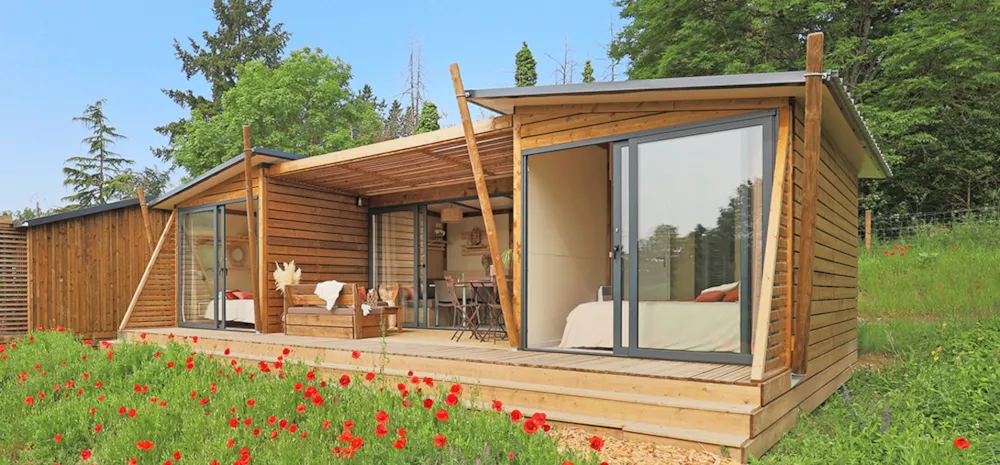 Mietunterkunft - Chalet Écrin Confidentiel & Jacuzzi Privatif - Camping de la Plage - Alpes, Vercors et Trièves