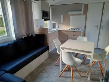 Mietunterkunft - Mobilheim (3 Zimmer) Wohnbereich, Großer Luxus - Camping - Base de Loisirs La Tuilerie