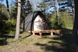 Accommodation - Duo Hut - Cardabelle - Eco-camping du Larzac