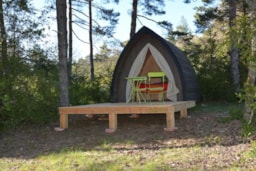 Accommodation - Duo Hut - Jacinthe - Eco-camping du Larzac