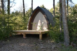 Accommodation - Duo Hut - Dolomie - Eco-camping du Larzac