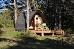Accommodation - Wooden Hut - Lavogne - Eco-camping du Larzac