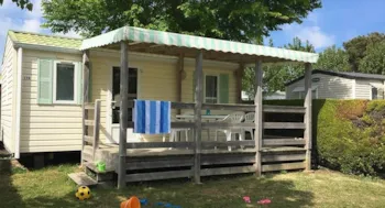 Mietunterkunft - Mobilheim Encierro 2 Zimmer 24 M²+ Klimaanlage+Tv - Camping Le Mas de l'Isle