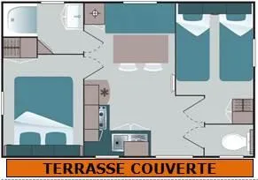 Mobilhome Encierro 2 Chambres - 24 M² - Avec Clim.+Tv - Terrasse Couverte 13 M2