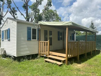Mietunterkunft - Mobilheim Nevada 3 Zimmer 32 M² + Klimaanlage +Tv - Camping Le Mas de l'Isle