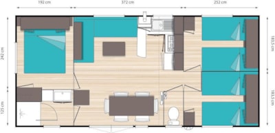 R- Mobilhome Baltique - 32m² - 3 bedrooms — 3