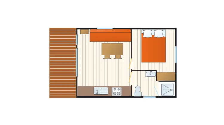 Mobilhome Adriatique - 20M² - 1 Chambre