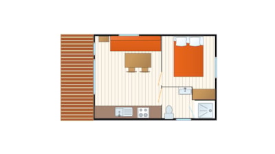 Mobilhome Adriatique - 20m² - 1 bedroom — 4