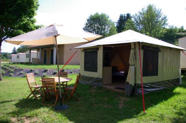 Location - Tente Lodge Mayotte - Trigano - 2 Chambres - Camping La Cigale de l'Allier