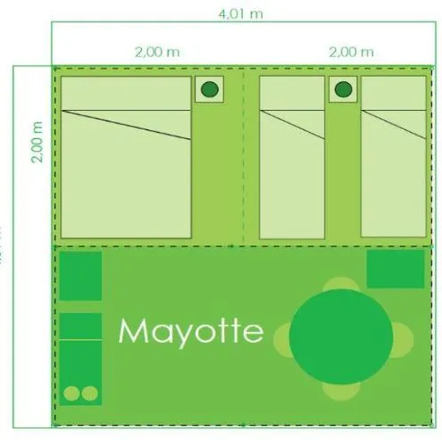 Tente Lodge Mayotte - Trigano - 2 Chambres