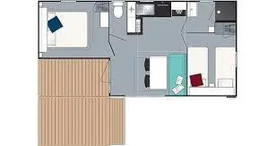 Mobil Home I.R.M. Loggia 2 - Année 2020 -  2 Chambres