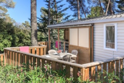 Accommodation - Cottage Xxl Prestige 38M²  - 2 Bedrooms + Air-Conditioning + Tv - Camping  Holiday Green