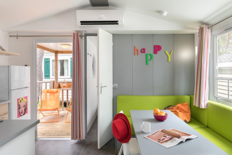 Cottage Pop Art Confort 32 m² - 3 chambres - Climatisation - Terrasse semi-couverte
