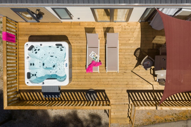 Cottage Premium 40 m² + SPA Luxe - 3 slaapkamers, 2 badkamers, airco, tv, terras, panoramisch uitzicht + spa