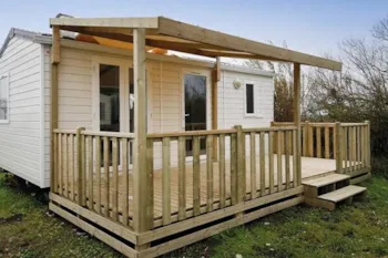 Mietunterkunft - Mobilheim Comfort - 19 M²- 2 Zimmer - Hochterrasse - Homair - Camping La Marine