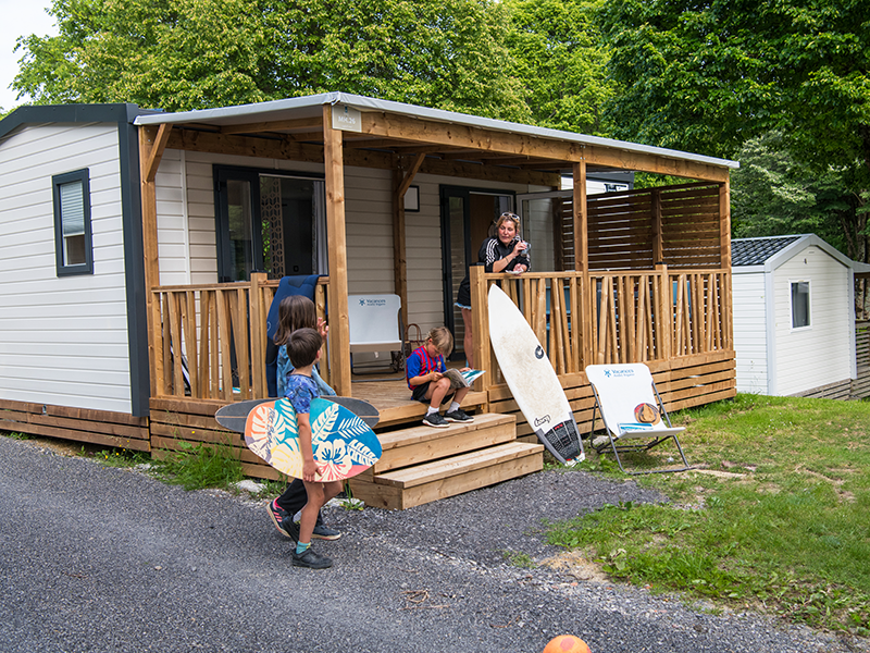 Mobilheim mit Klimaanlage