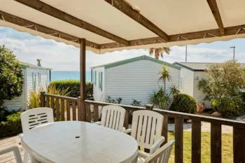 Mietunterkunft - Mobilhome Magnolia Teilweise Meerblick - Alannia Costa Dorada